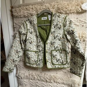 Disney FLOWER quilted jacket